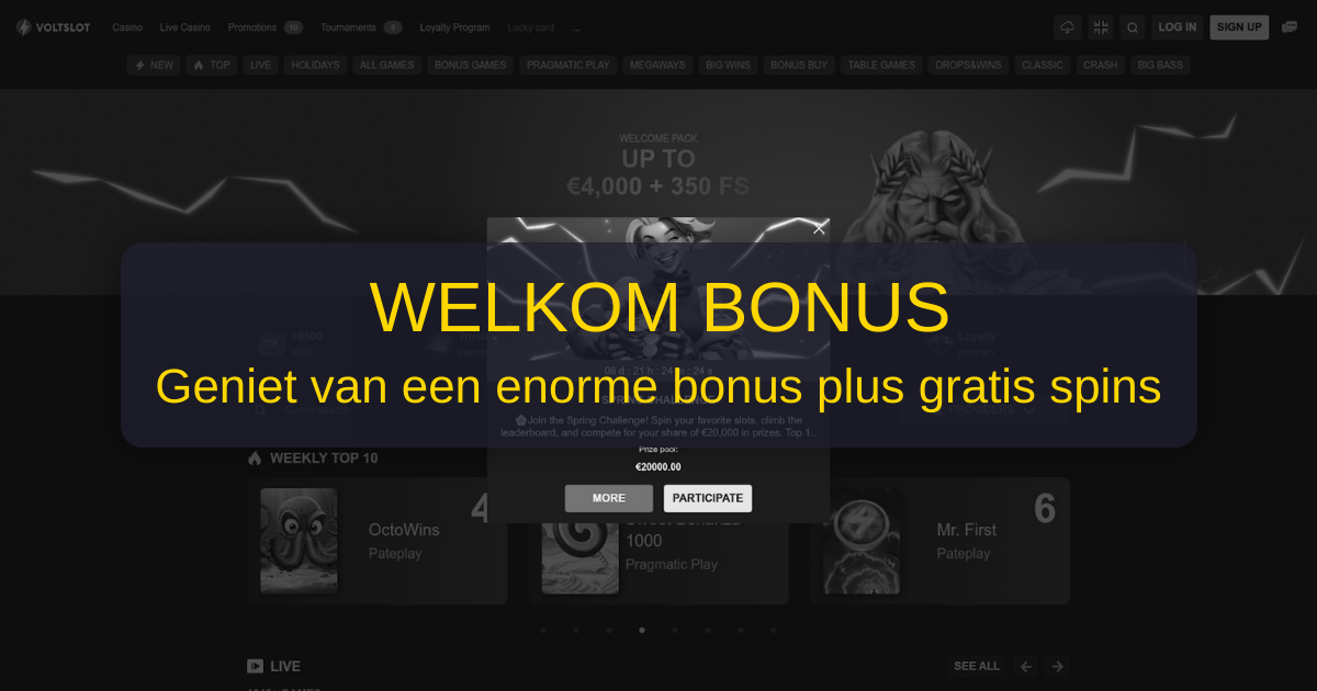 Voltslot Casino Nederland - KSA-vergund online casino